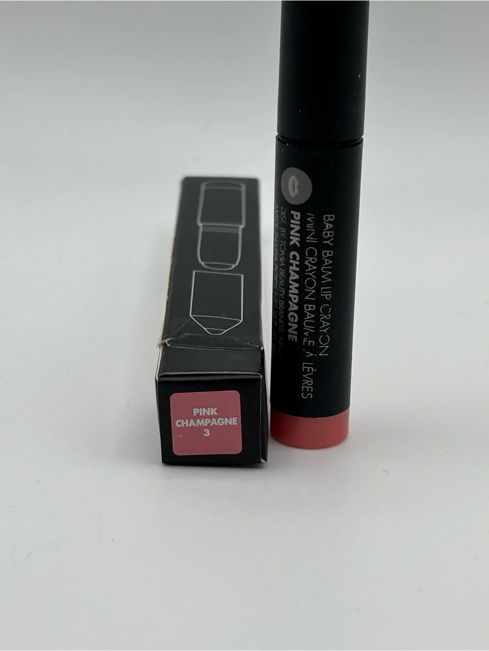 treStiQue Baby Balm Lip Crayon Pink Champagne Mini Lip Balm Crayon New